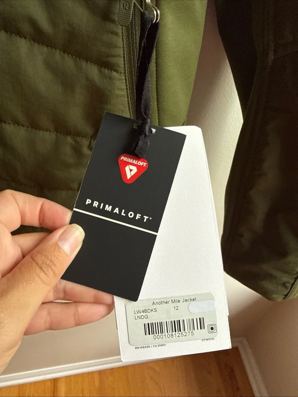 New Lululemon Another Mile Jacket Landscaping Green Size 12 NWT